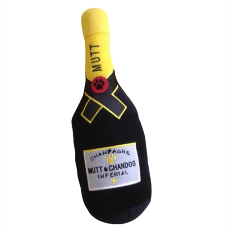 Mutt & Chandog Champagne Plush Toy