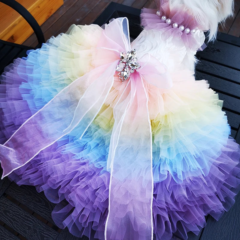 Multicolor Wedding Dress