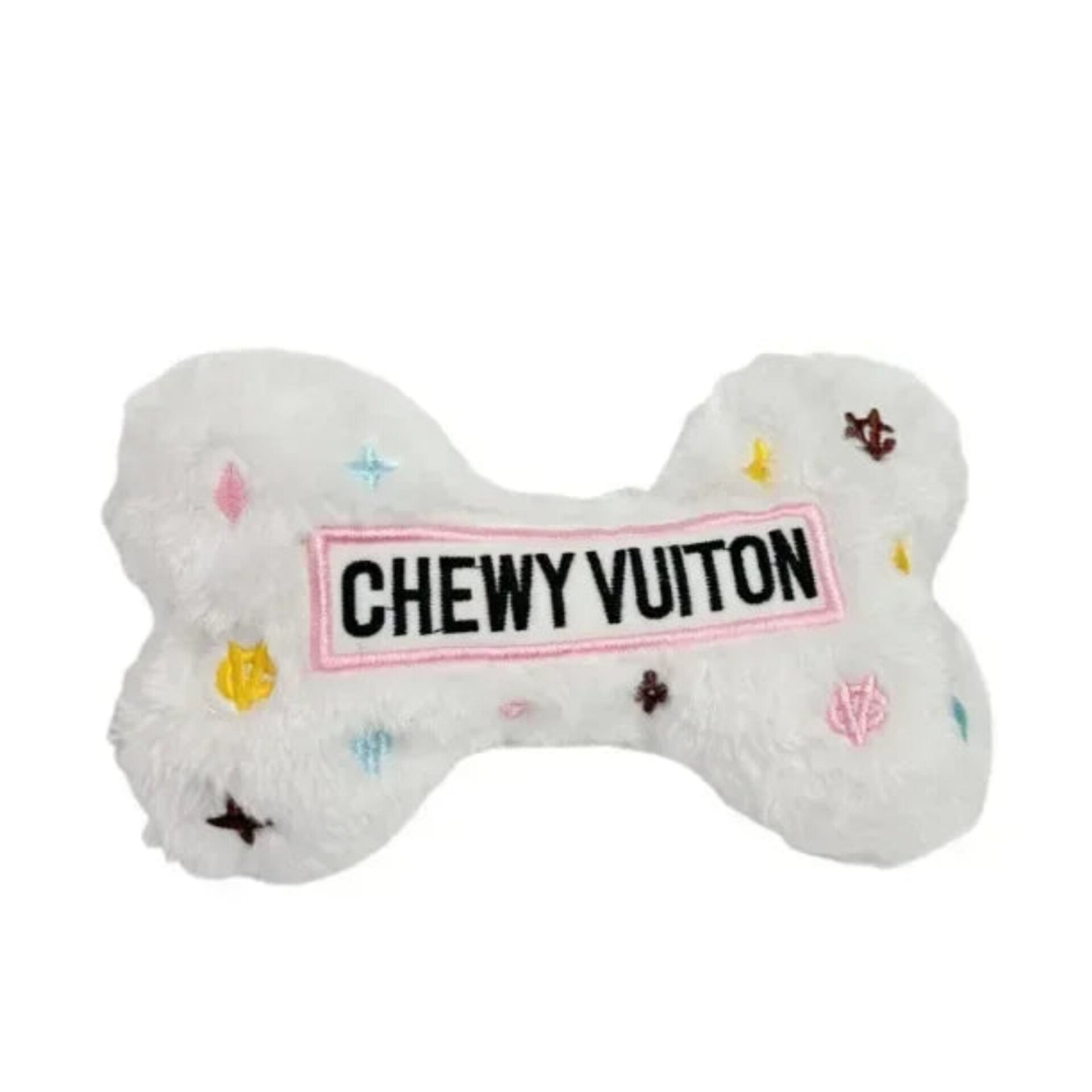 Chewy Vuiton White Bone Plush Toy
