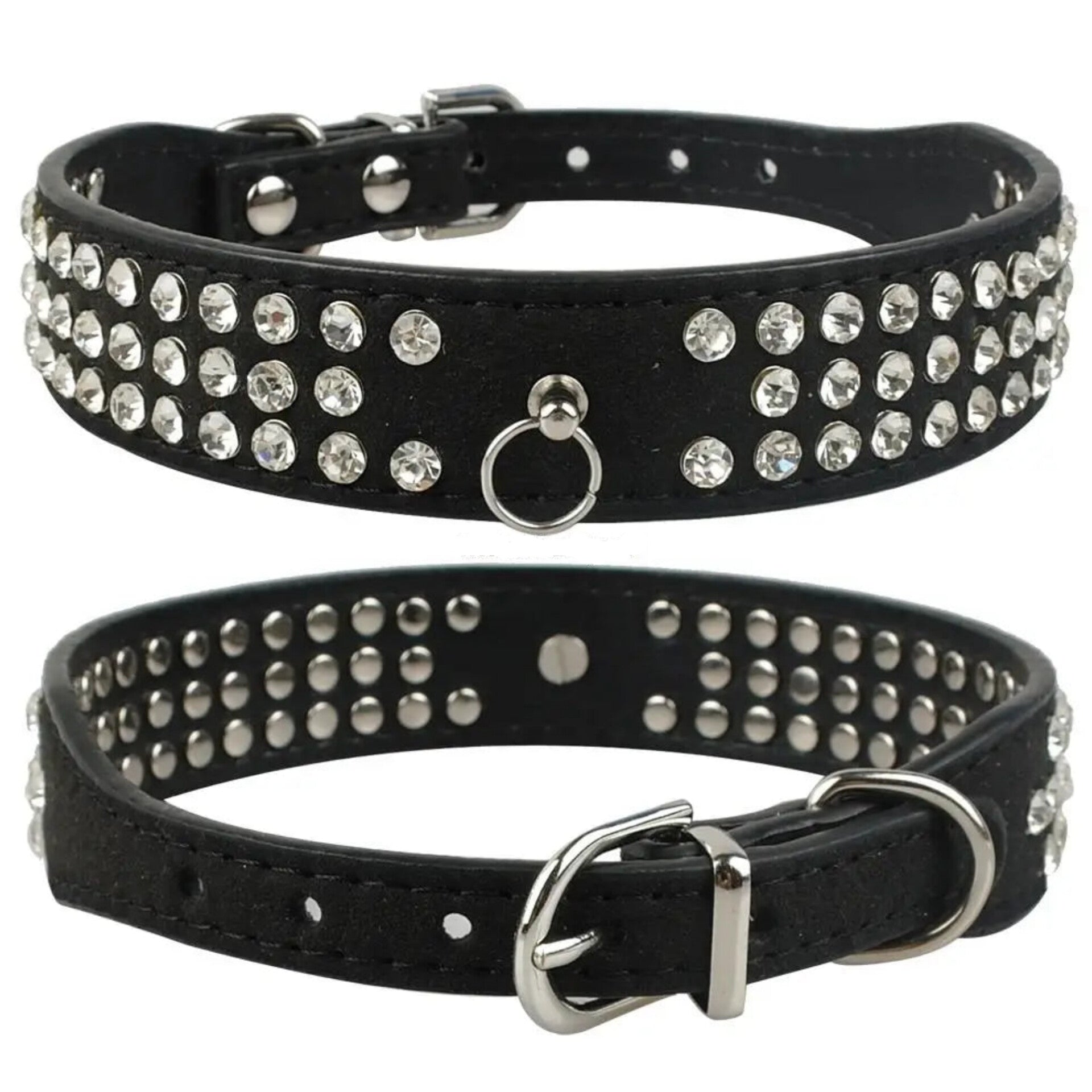 3 Row Rhinestone Collar