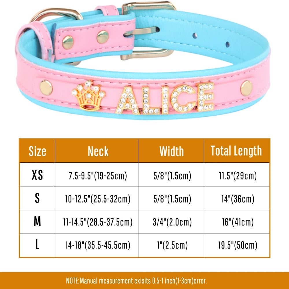 Sparkle Rhinestone Personalized Collar