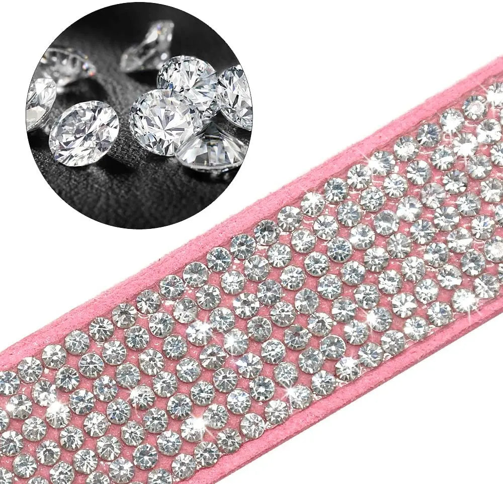Rhinestone Bow Collar