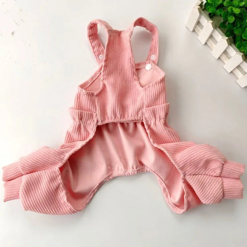 PawCute Corduroy Jumpsuit
