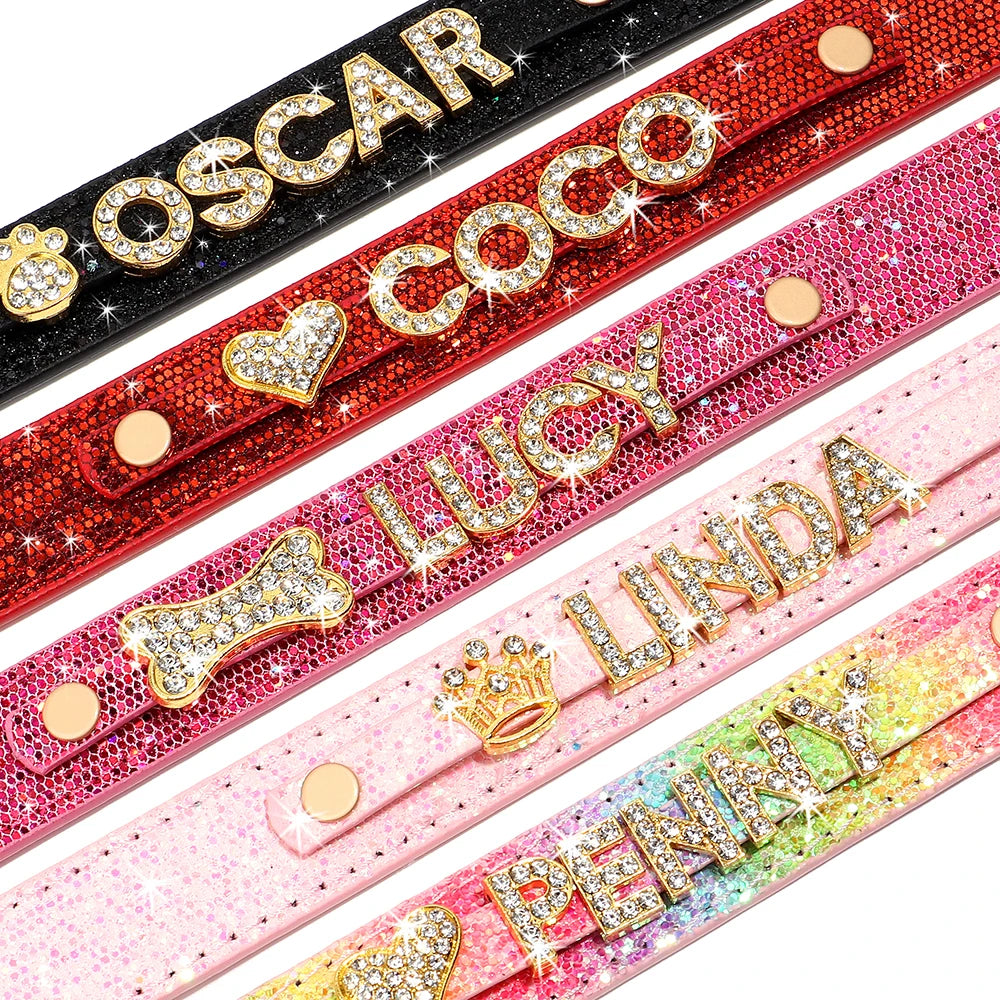 Sparkle Rhinestone Personalized Collar