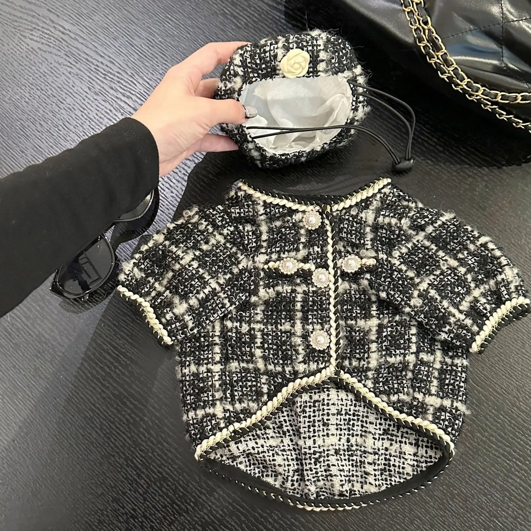 Coco Chewnel Tweed Dress and Hat