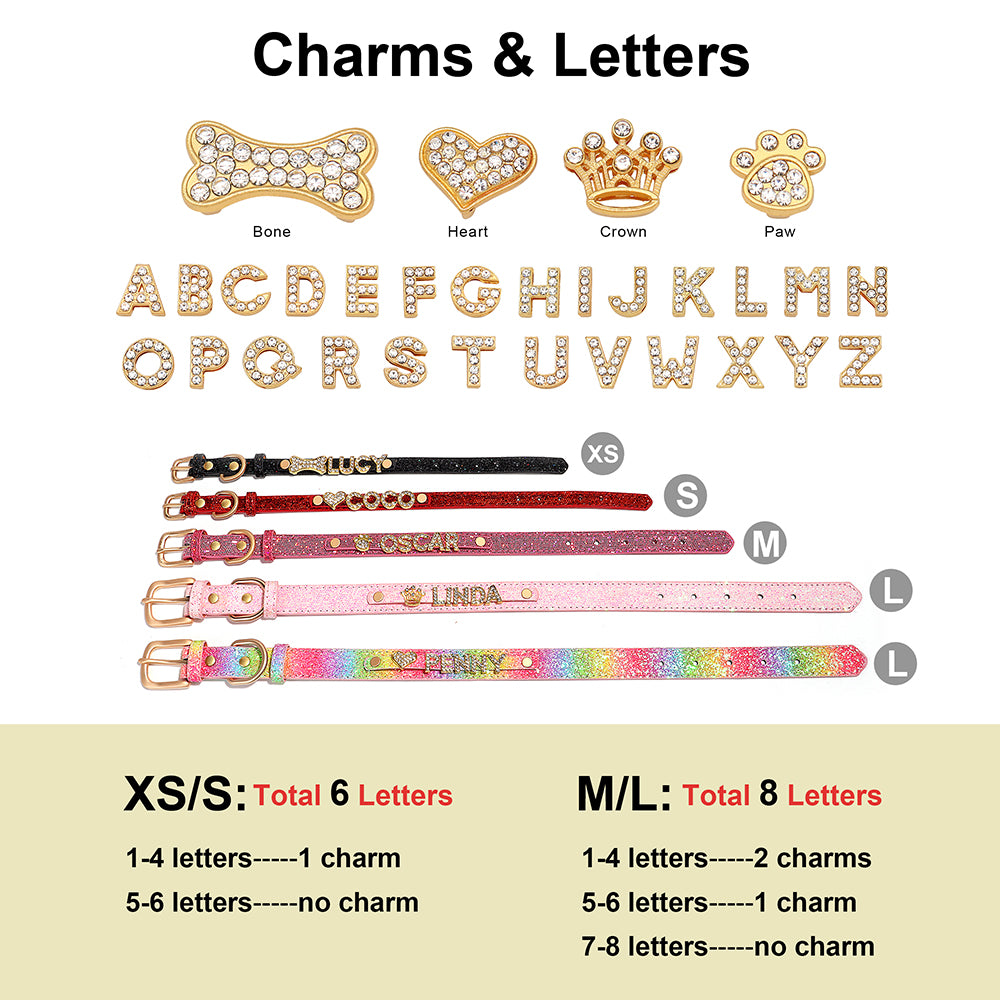 Sparkle Rhinestone Personalized Collar