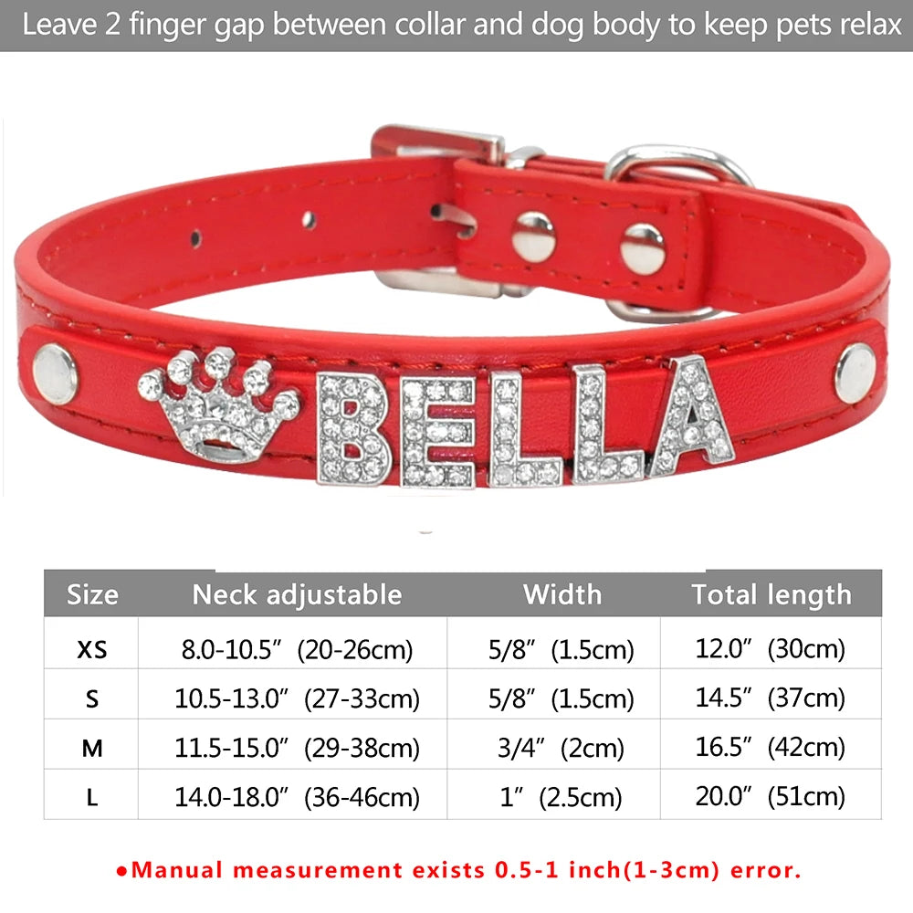 Sparkle Rhinestone Personalized Collar