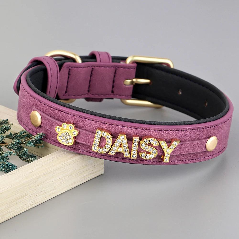 Leather Personalized Collar
