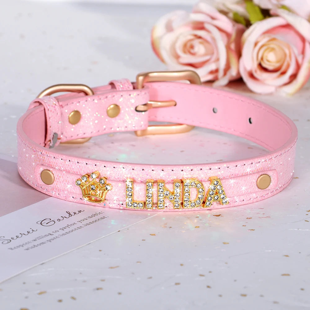 Sparkle Rhinestone Personalized Collar