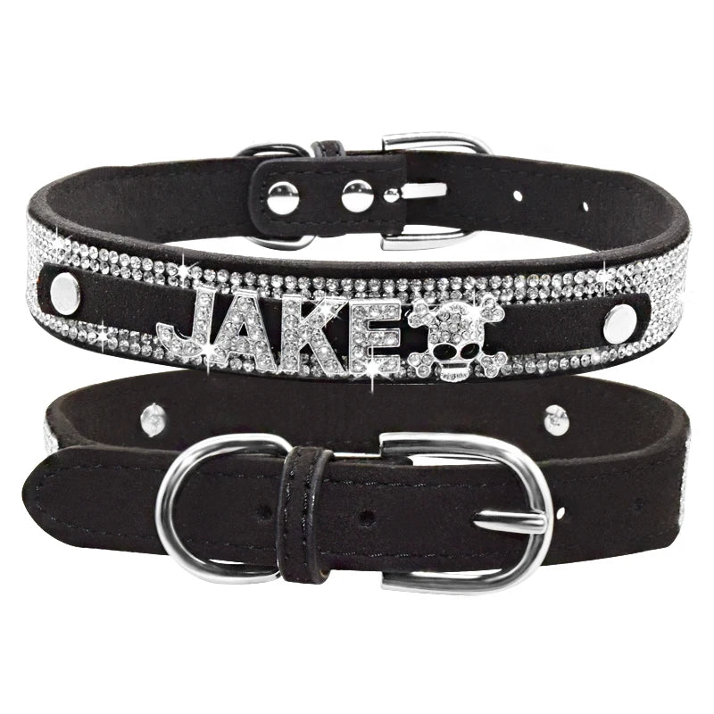 Bling Rhinestone Personalized Collar