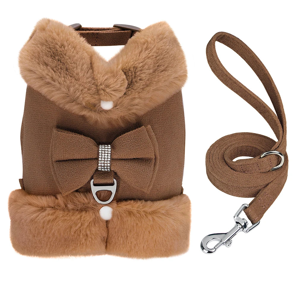 PawFur Suede Harness and Leash