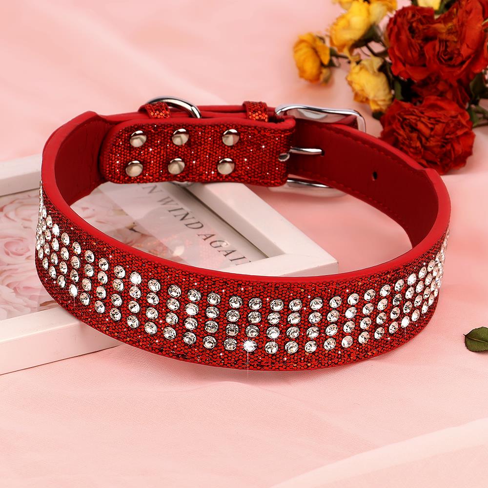 4 Row Rhinestone Collar