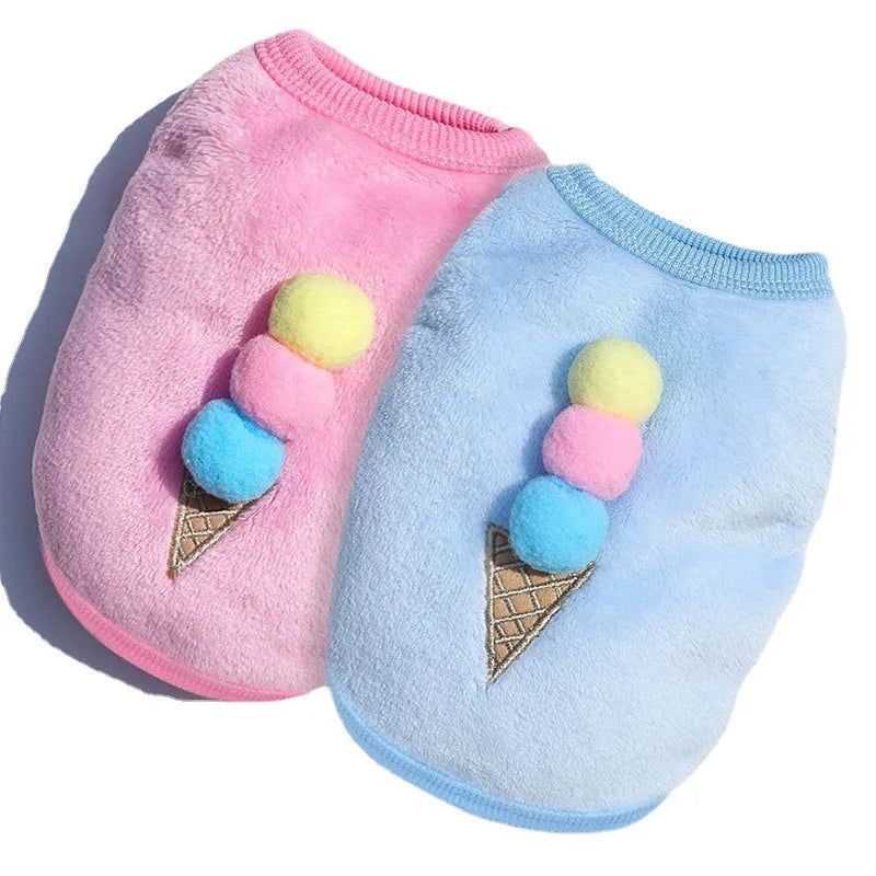 Ice Cream Flannel Sweater