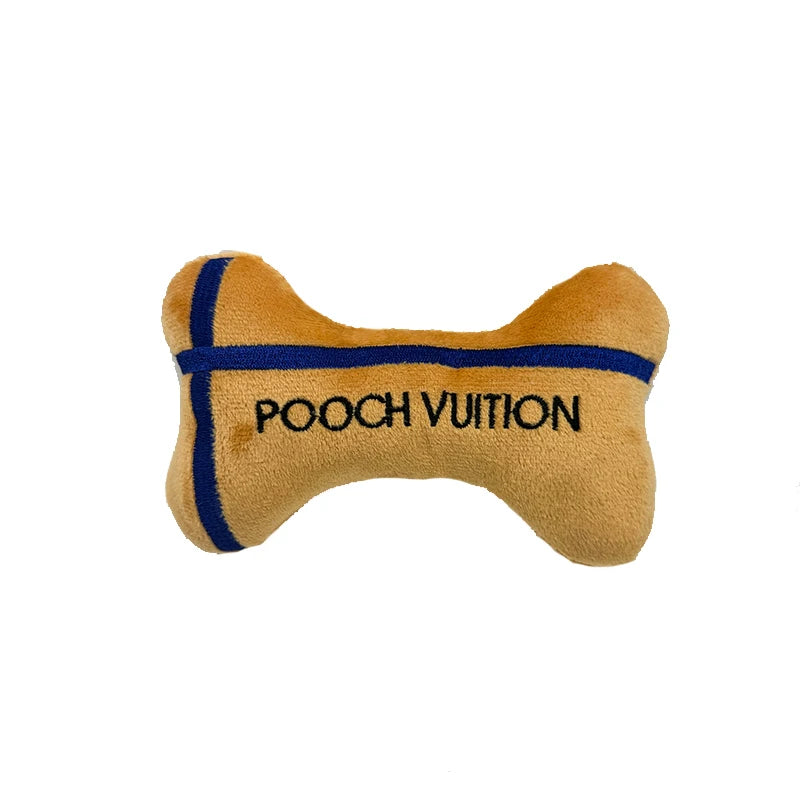 Pooch Vuition Bone Plush Toy