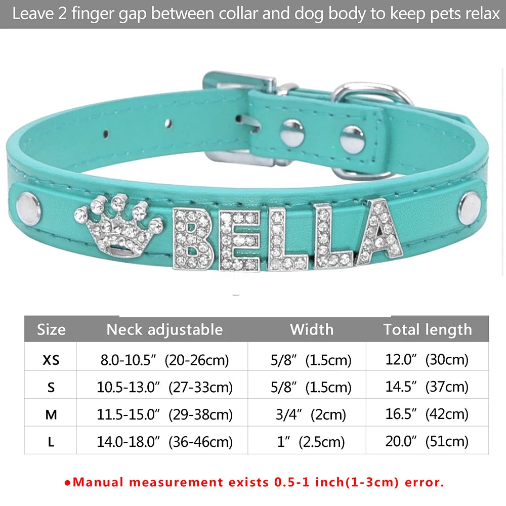 Sparkle Rhinestone Personalized Collar