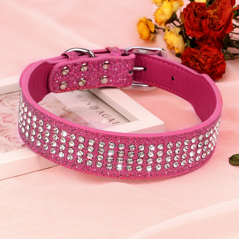4 Row Rhinestone Collar