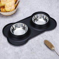 Silicone Dual Dog Bowl