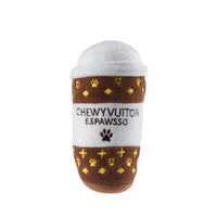 Chewy Vuitton Espawsso Coffee Cup Plush Toy