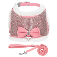 PawFur Rhinestone Harness and Leash