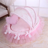 Luxury Royal Dog Canopy Bed