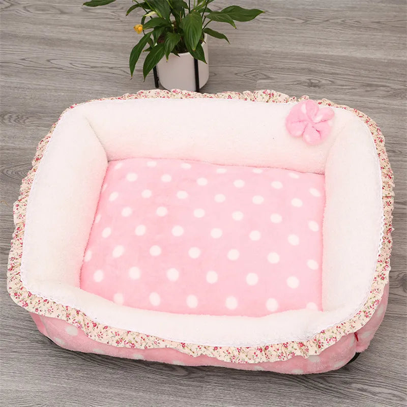 Blush Blossom Dog Bed