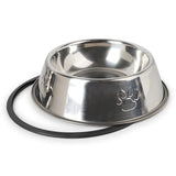 PawPrint Stainless Steel Dog Bowl