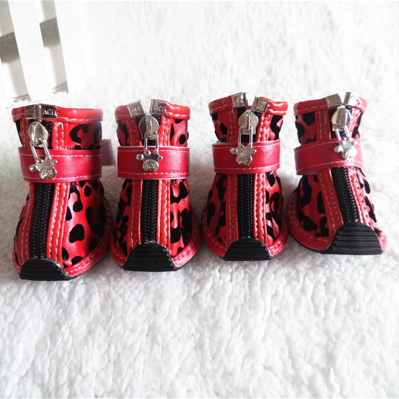 Leopard Waterproof Boots