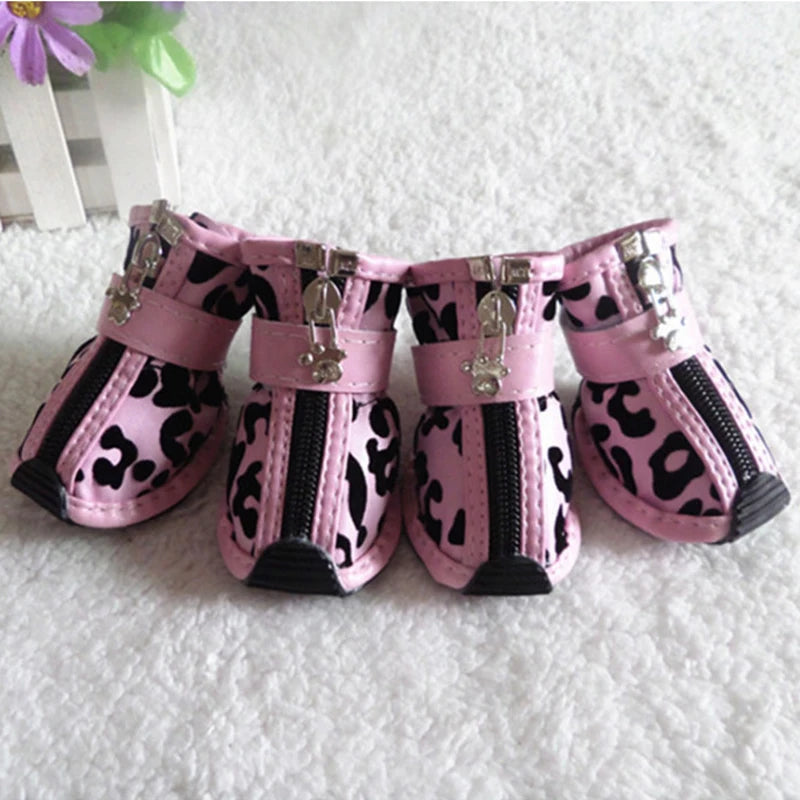 Leopard Waterproof Boots