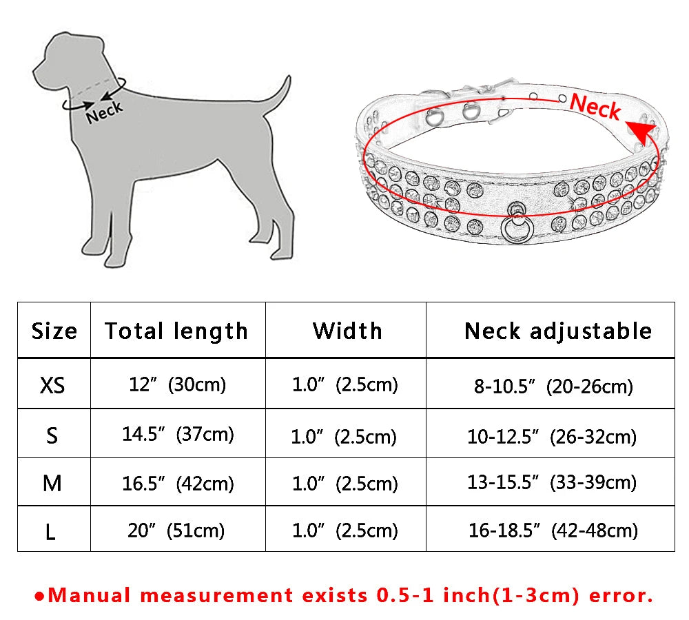 Rhinestone Dog Collar 3 Rows Suede Leather Diamante Cat Puppy Collars 5 Colors For Small Medium Dogs Chihuahua Yorkshire