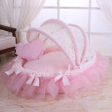 Luxury Royal Dog Canopy Bed