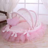 Luxury Royal Dog Canopy Bed