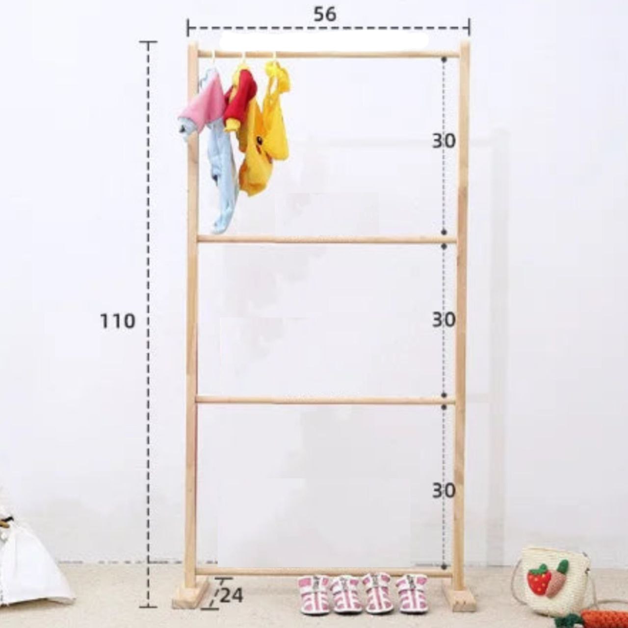 Wooden Layers Dog Clothing Rack