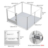 Luxury Clear & Metal Dog Playpen