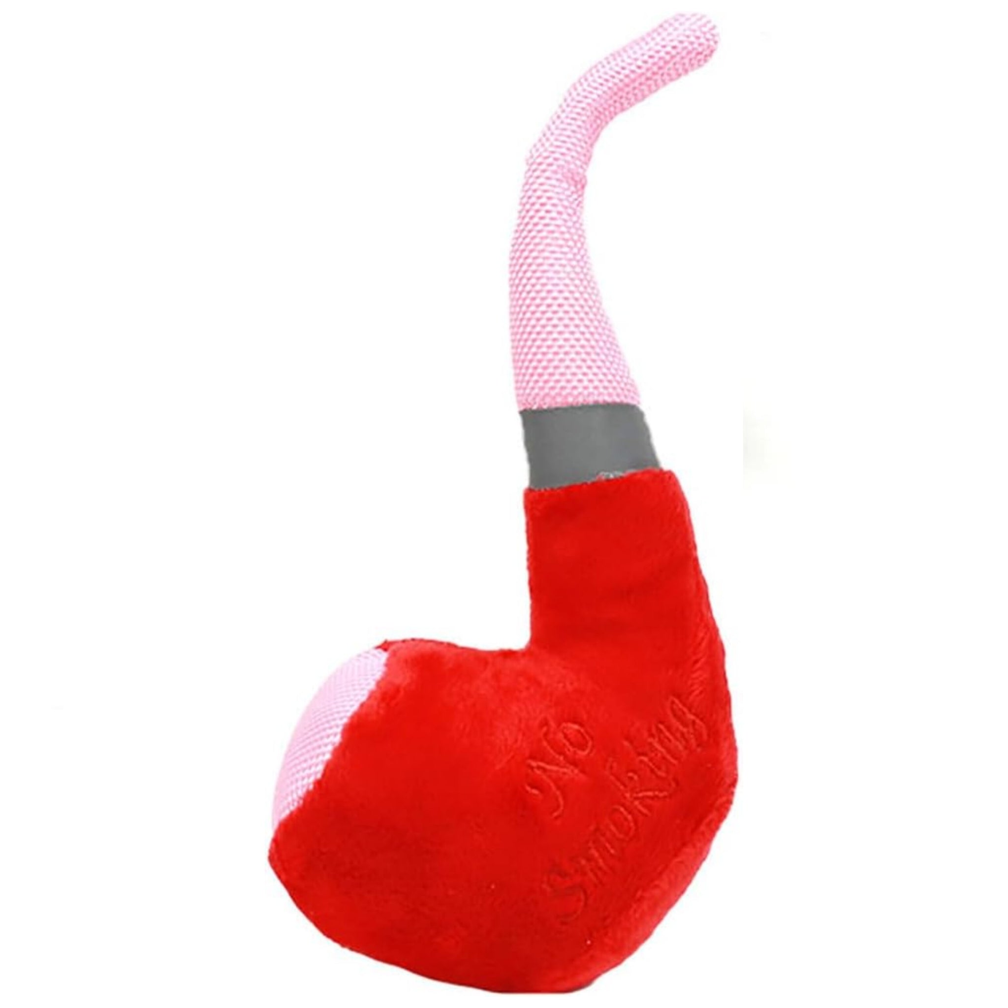 No Smoking Plush Pipe Dog Toy