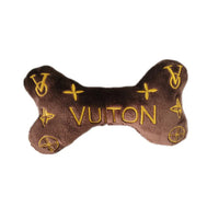 Vuiton Bone Plush Dog Toy