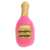 Woofplus Pink Champagne Plush Dog Toy