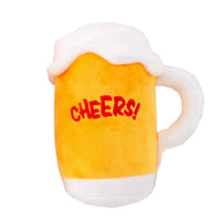 Cheers! Beer Mug Plush Dog Toy