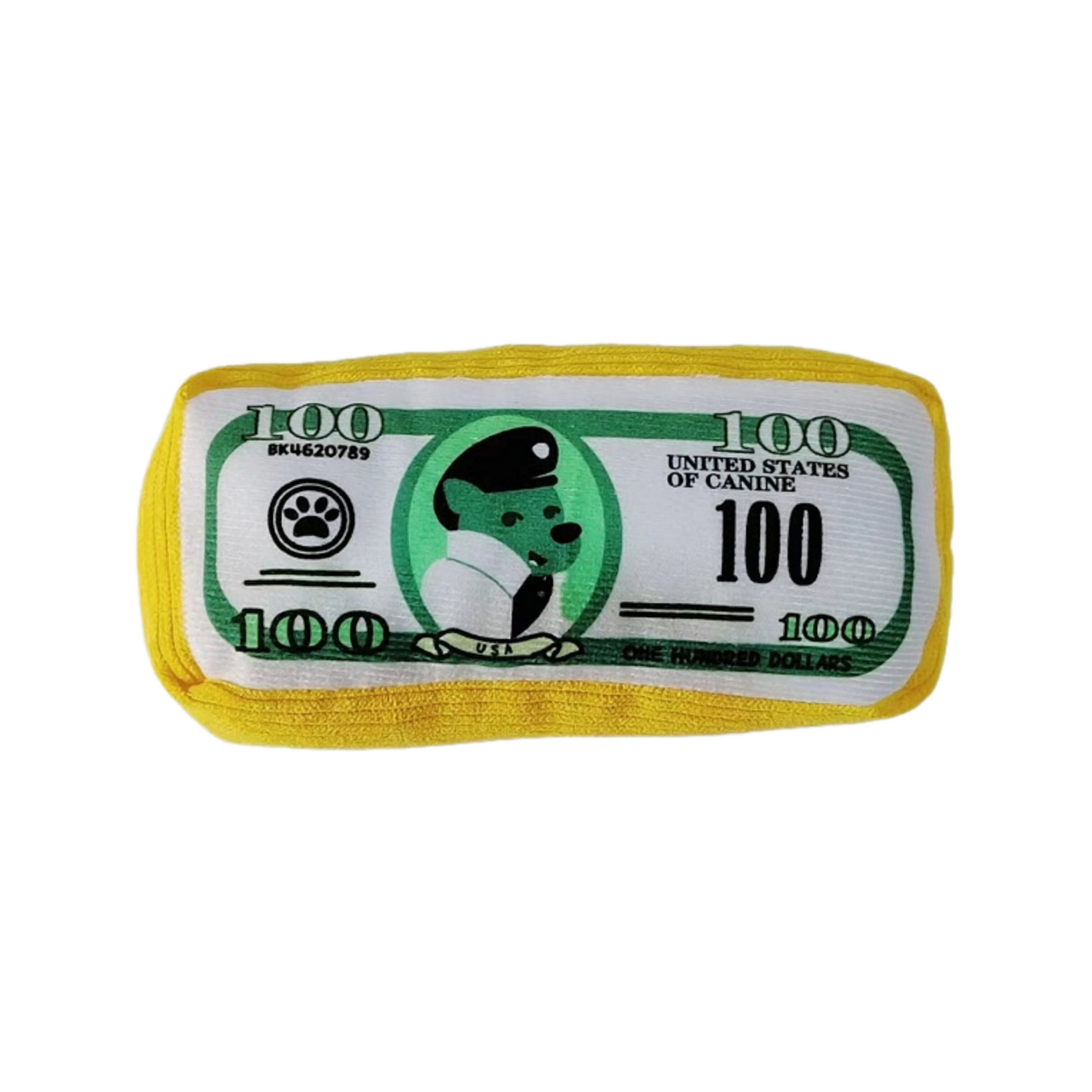 Canine Cash Plush Dog Toy