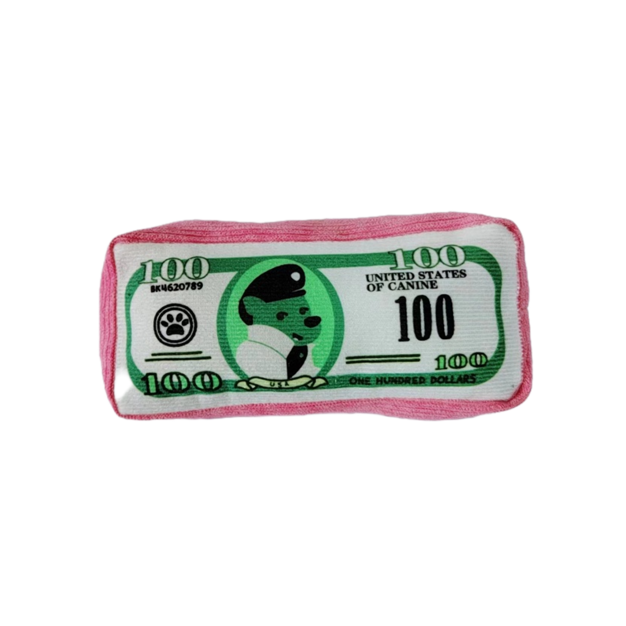 Canine Cash Plush Dog Toy