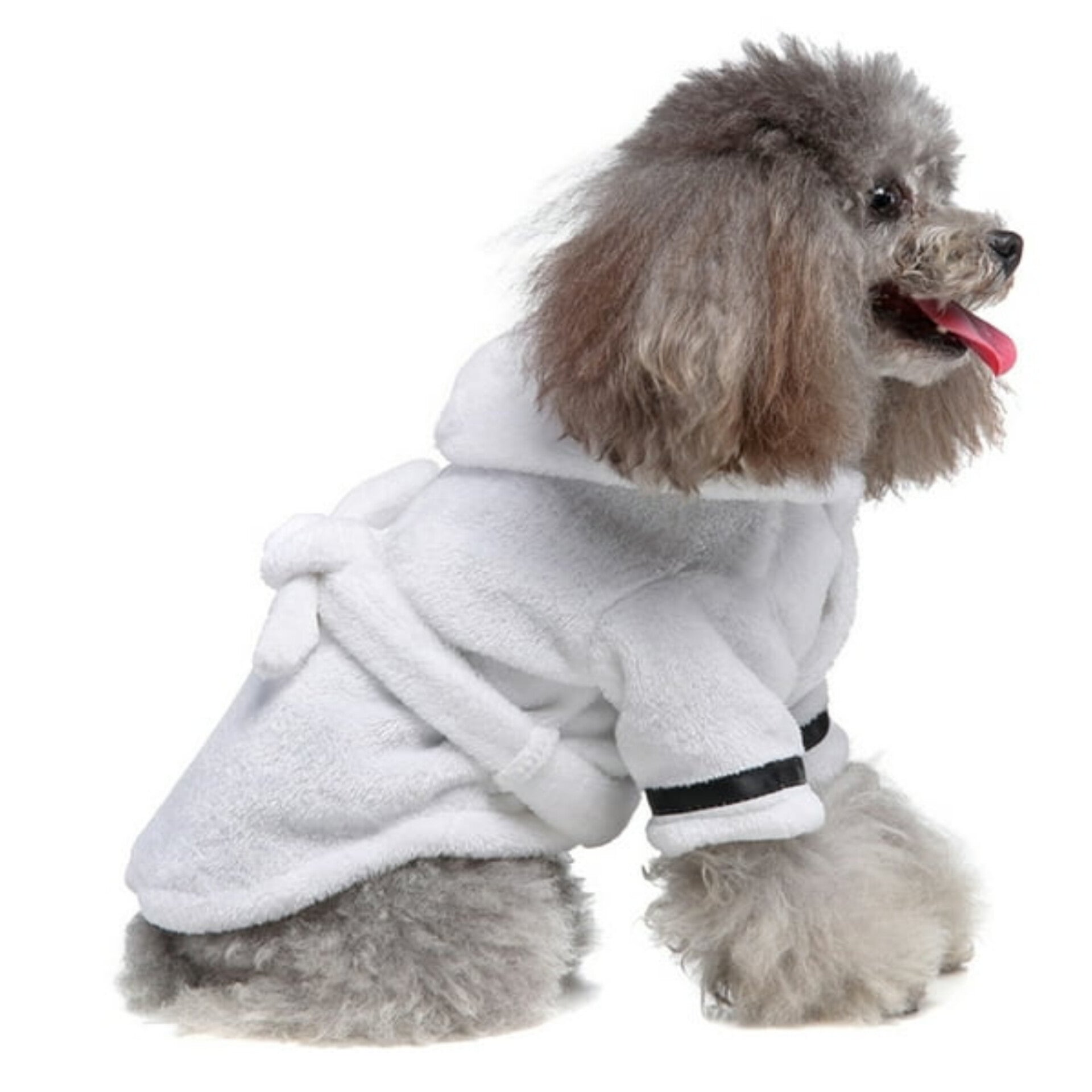 Luxe Plush Dog Bathrobe