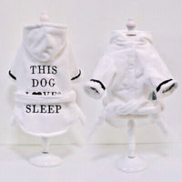 This Dog Loves Sleep Plush Dog Bathrobe