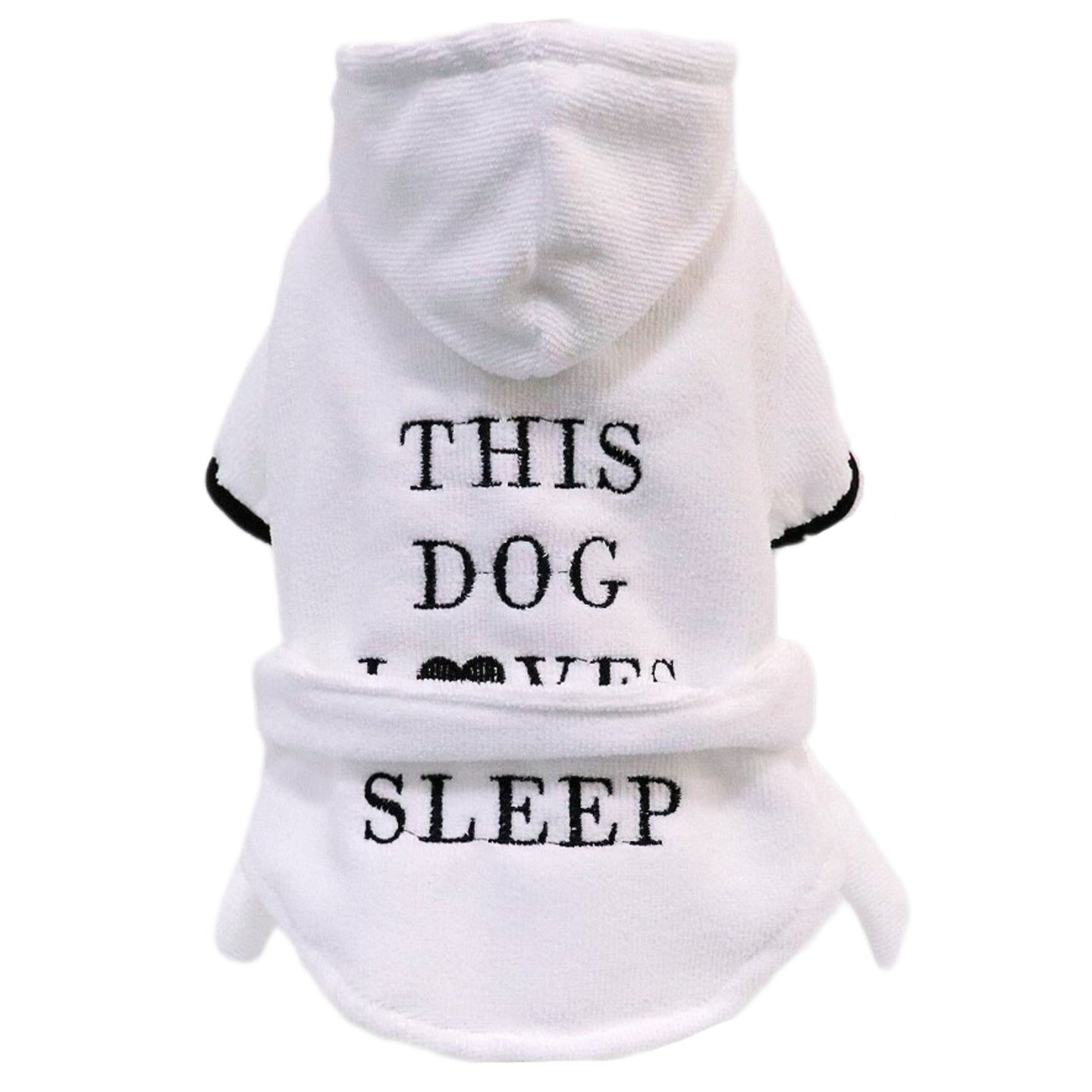 This Dog Loves Sleep Plush Dog Bathrobe