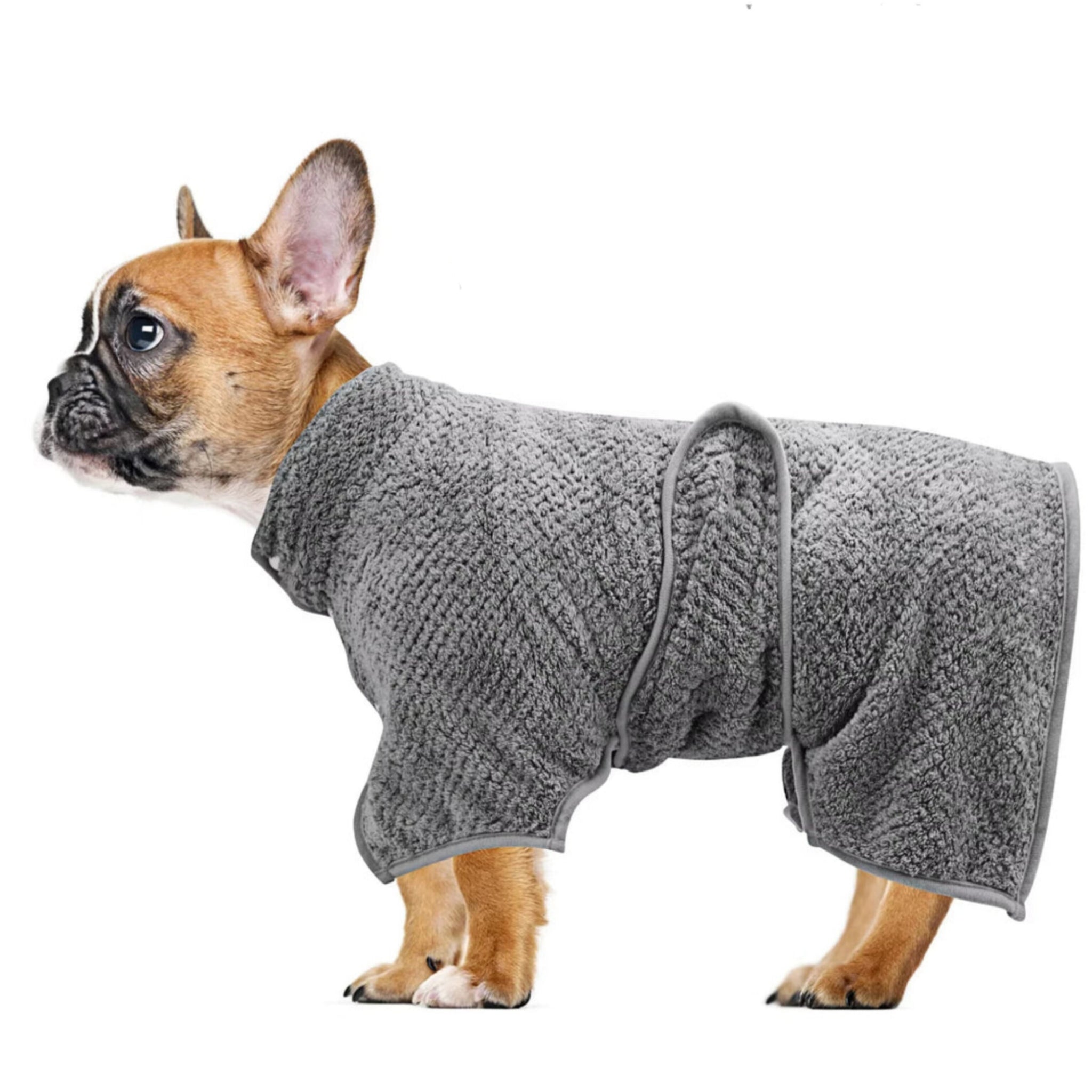 PawChic Plush Dog Bathrobe Towel