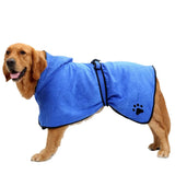 Pawlegent Hooded Dog Bathrobe Towel