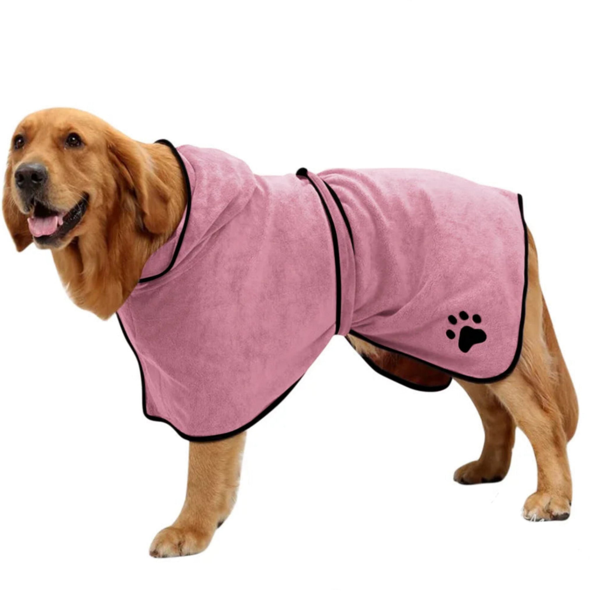 Pawlegent Hooded Dog Bathrobe Towel