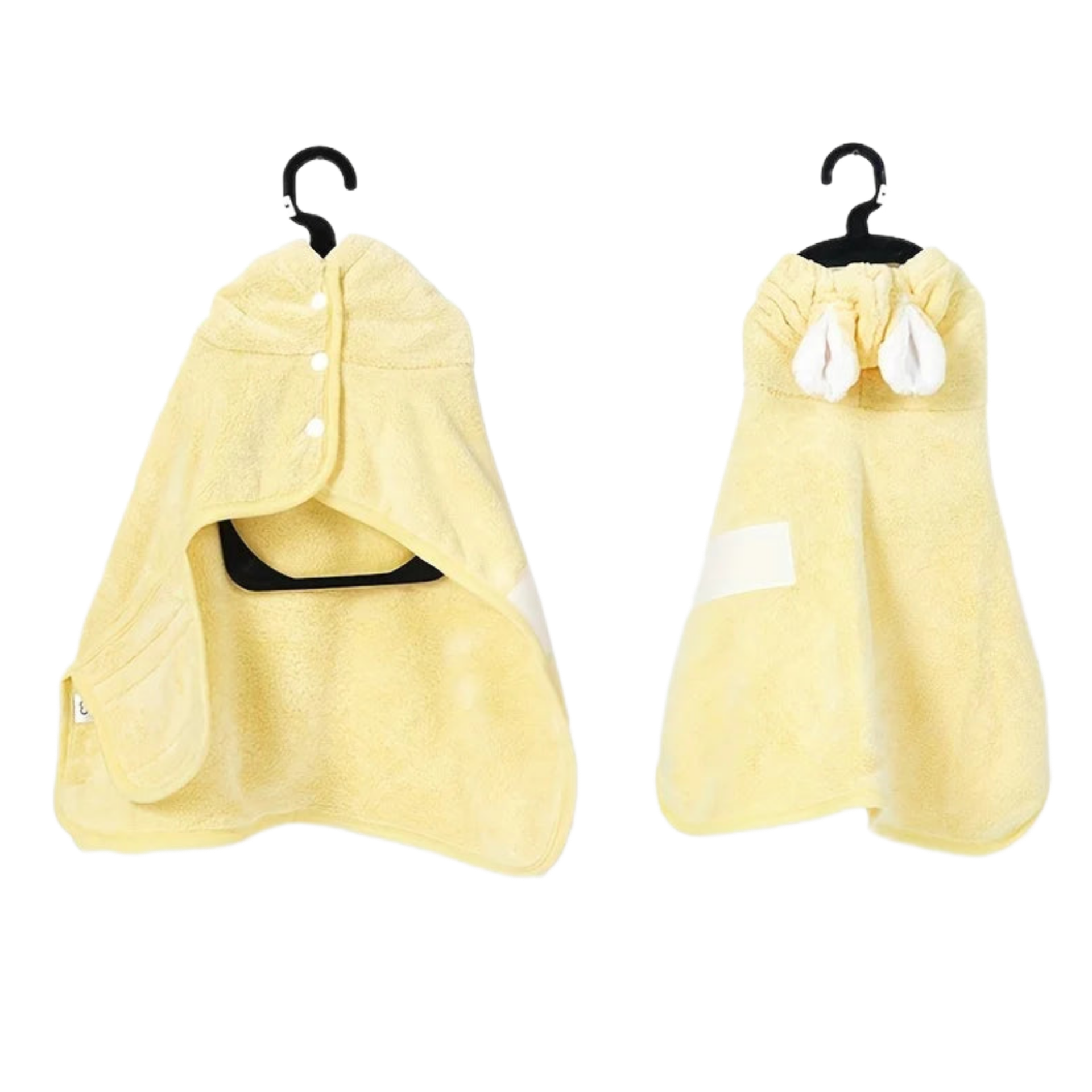 Plush Ears Hooded Dog Bathrobe Towel