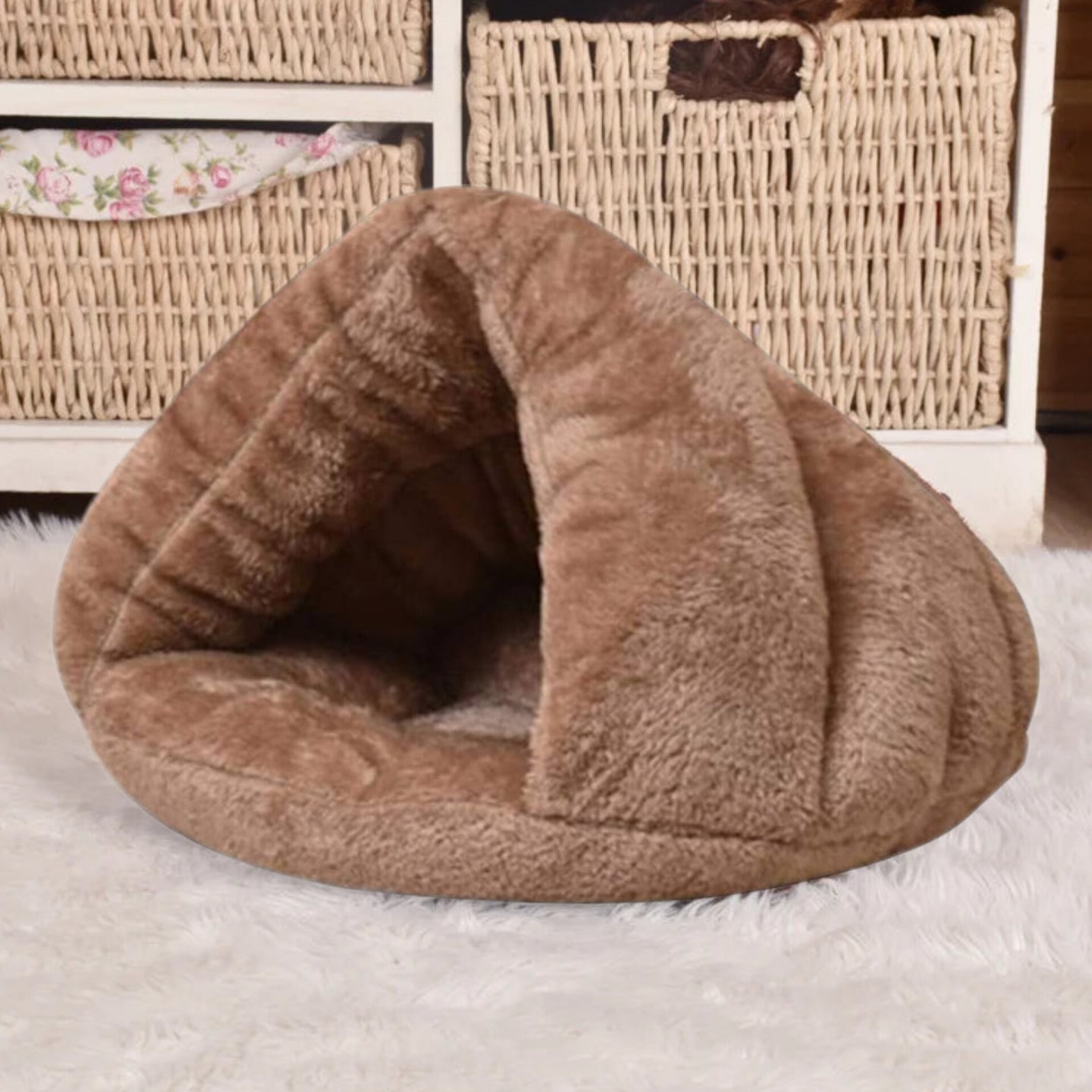 CozyCave Plush Dog Bed