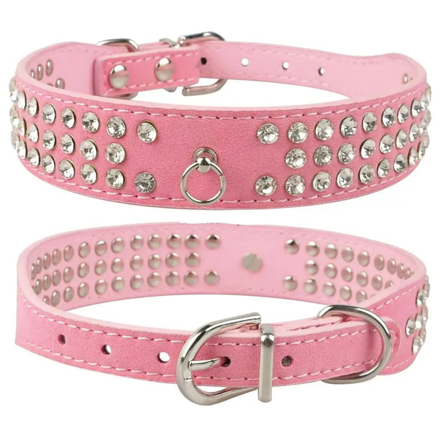 3 Row Rhinestone Collar