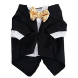 Gold Bow Tuxedo Suit
