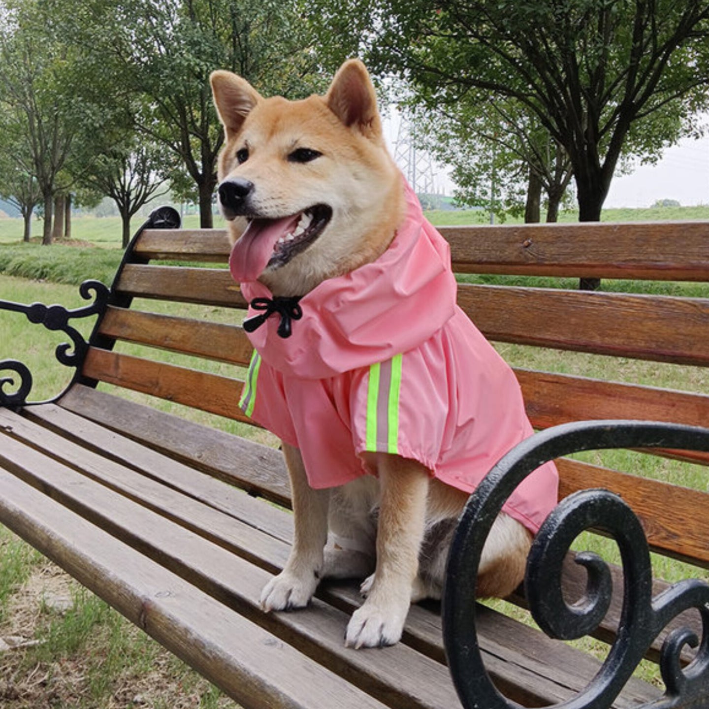 PawActive Reflective Hooded Raincoat